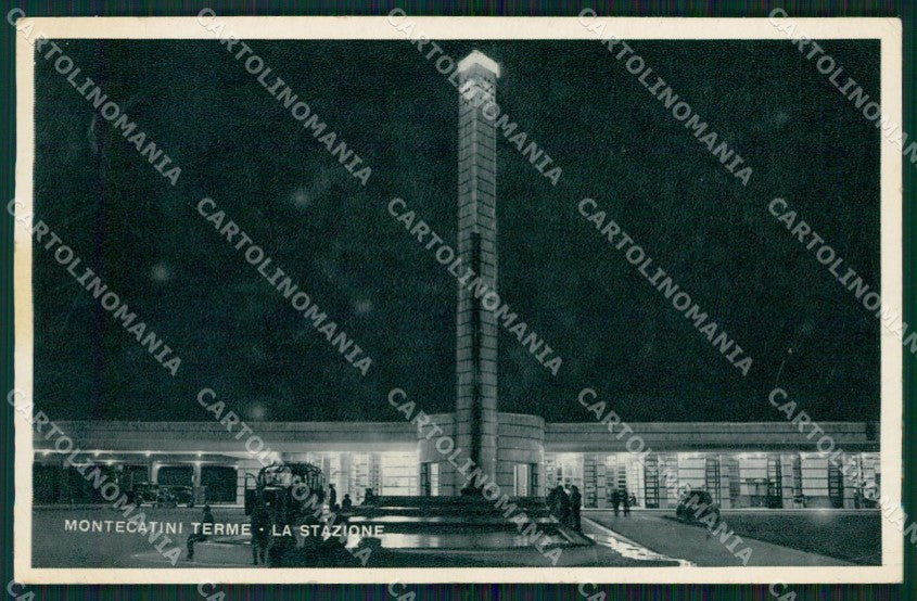 Pistoia Montecatini Stazione Corriera PIEGHE Foto cartolina WX2242 – fronte