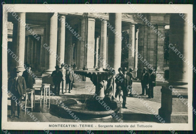 Pistoia Montecatini Sorgente Tettuccio Foto cartolina WX2250 – fronte