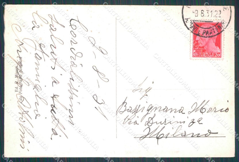Pistoia Montecatini Sorgente Tettuccio Foto cartolina WX2250 – retro
