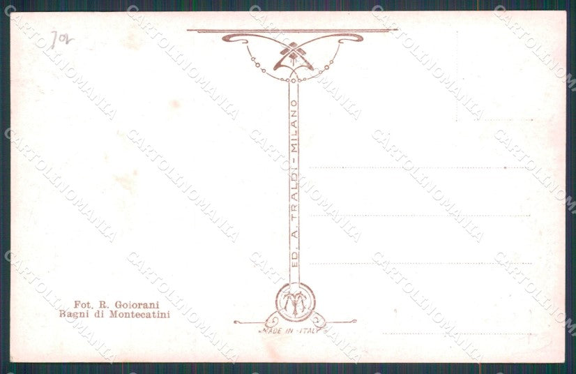 Pistoia Montecatini Viale del Tettuccio Auto Carrozze Foto cartolina WX2257 – retro