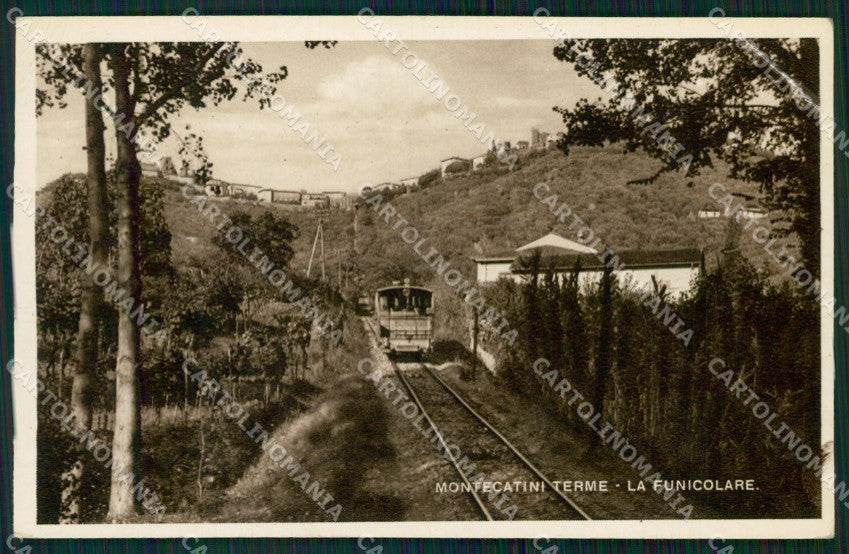 Pistoia Montecatini Funicolare PIEGA Foto cartolina WX2262 – fronte