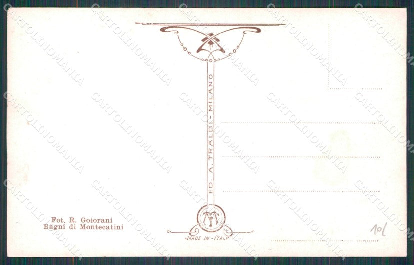 Pistoia Montecatini Viale Verdi Foto cartolina WX2263 – retro