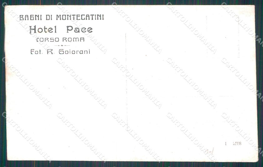 Pistoia Montecatini Hotel Pace MACCHIA Foto cartolina WX2264 – retro