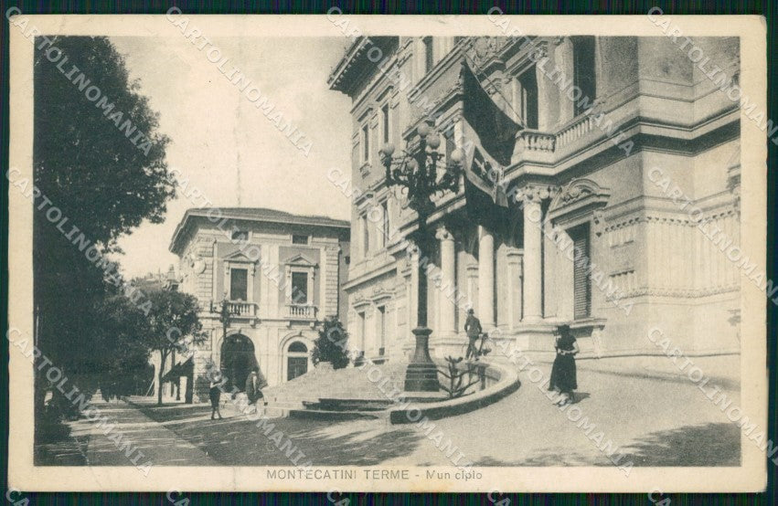 Pistoia Montecatini Municipio PIEGHE cartolina WX2266 – fronte