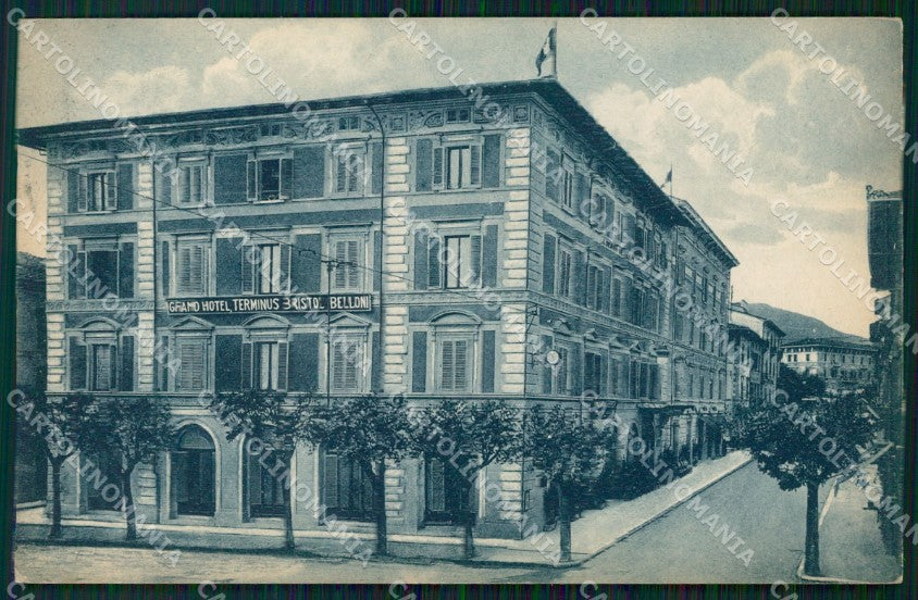 Pistoia Montecatini Grand Hotel Bristol Belloni cartolina WX2269 – fronte