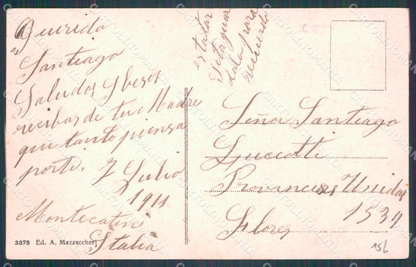 Pistoia Montecatini Funicolare PIEGA cartolina WX2270 – retro