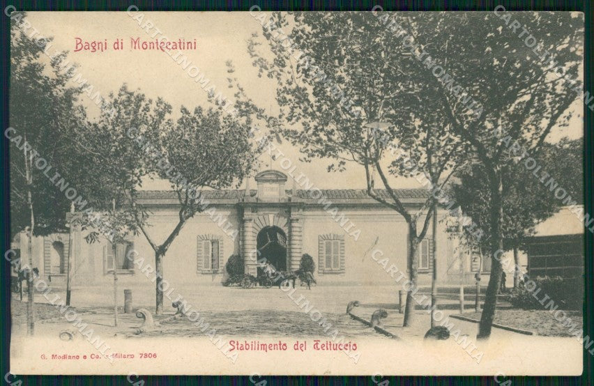 Pistoia Montecatini Stabilimento Tettuccio cartolina WX2277 – fronte