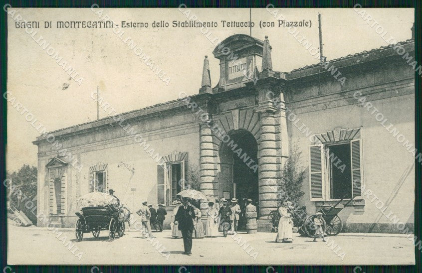 Pistoia Montecatini Stabilimento Tettuccio Carrozza cartolina WX2278 – fronte