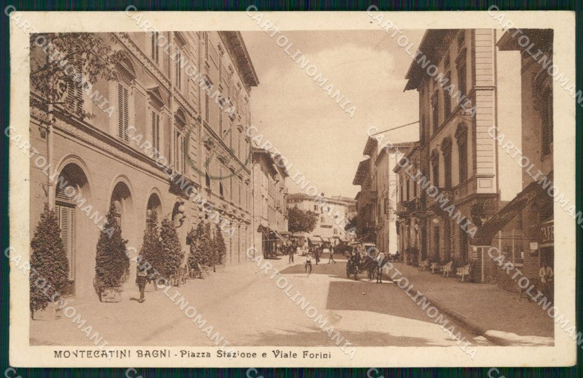 Pistoia Montecatini Stazione PIEGHINA cartolina WX2281 – fronte