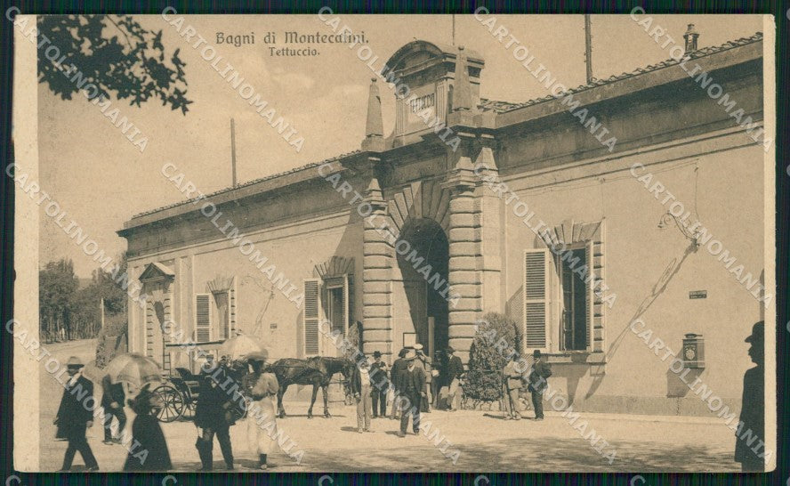 Pistoia Montecatini Stabilimento Tettuccio Carrozza cartolina WX2283 – fronte