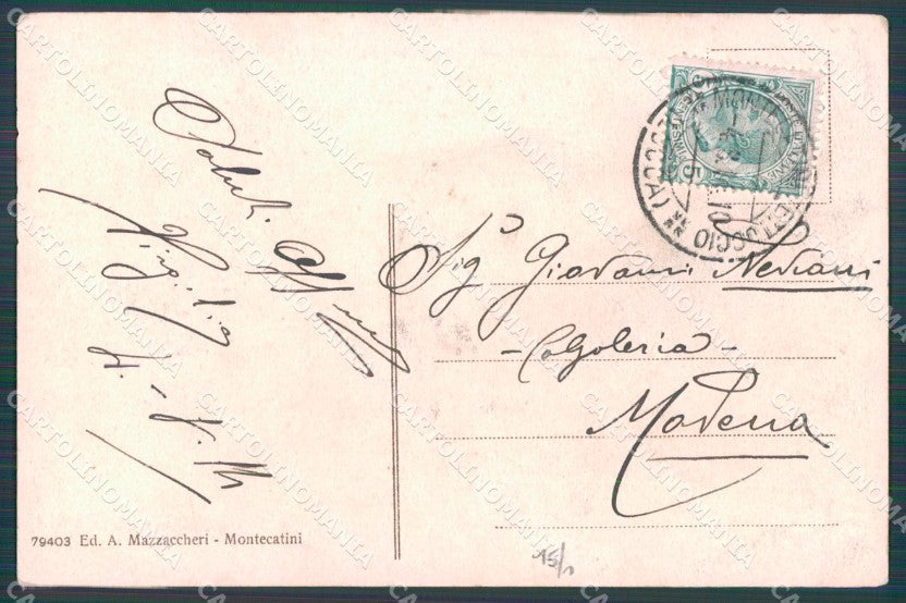 Pistoia Montecatini Stabilimento Torretta cartolina WX2289 – retro