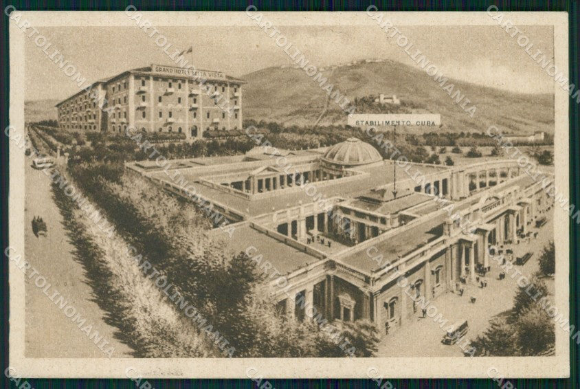 Pistoia Montecatini Hotel Bella Vista PIEGHINA cartolina WX2292 – fronte