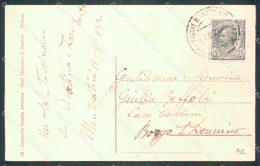 Pistoia Montecatini Viale Verdi cartolina WX2293 – retro
