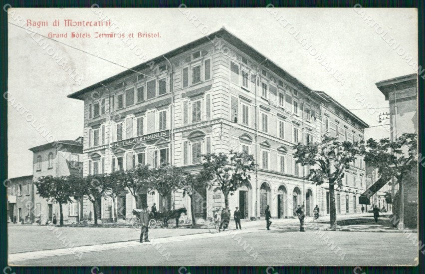 Pistoia Montecatini Grand Hotel Terminus Bristol cartolina WX2298 – fronte