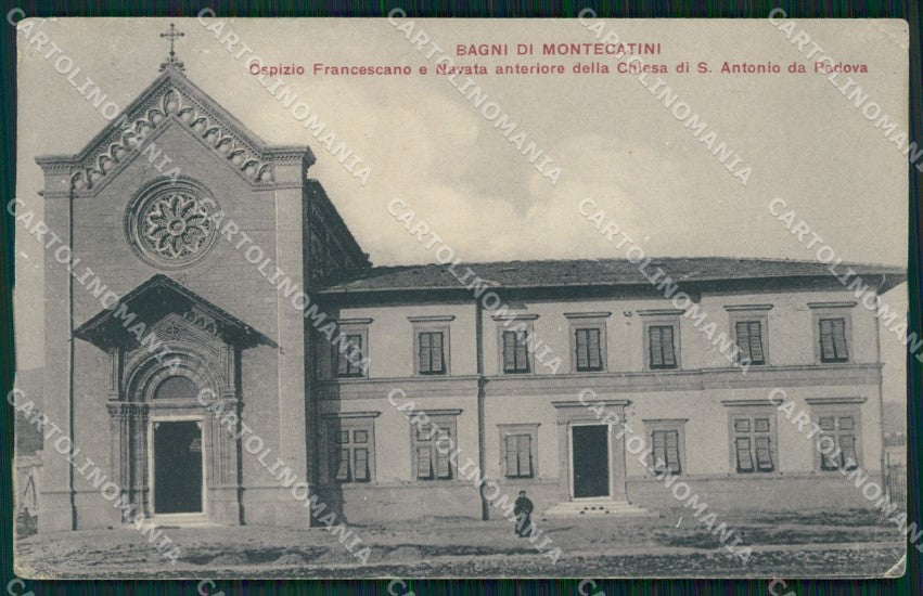 Pistoia Montecatini Ospizio Francescano PIEGHE cartolina WX2300 – fronte