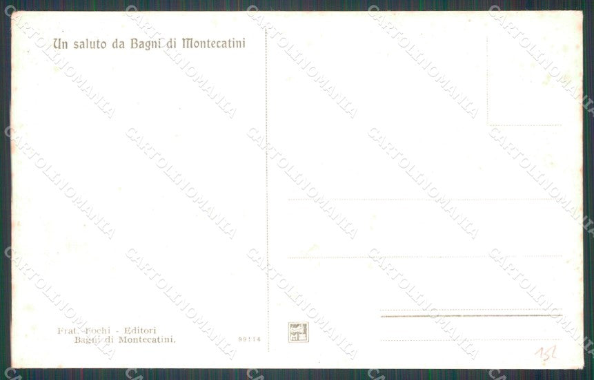 Pistoia Montecatini Viale Forini cartolina WX2312 – retro