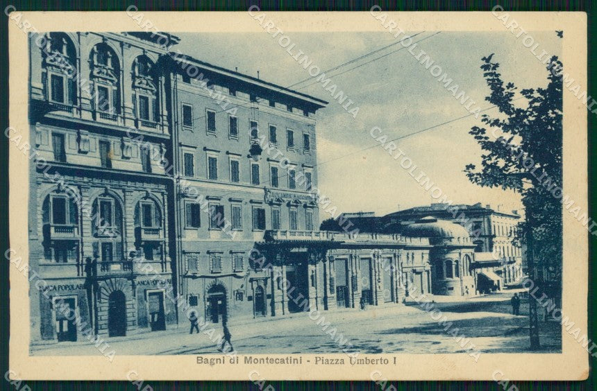 Pistoia Montecatini Piazza Umberto I STRAPPINO cartolina WX2315 – fronte