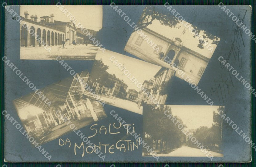Pistoia Montecatini Saluti da Foto cartolina WX2321 – fronte
