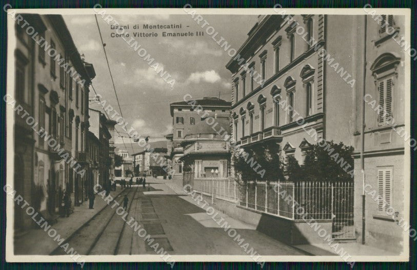 Pistoia Montecatini Corso Vittorio Emanuele Foto cartolina WX2326 – fronte