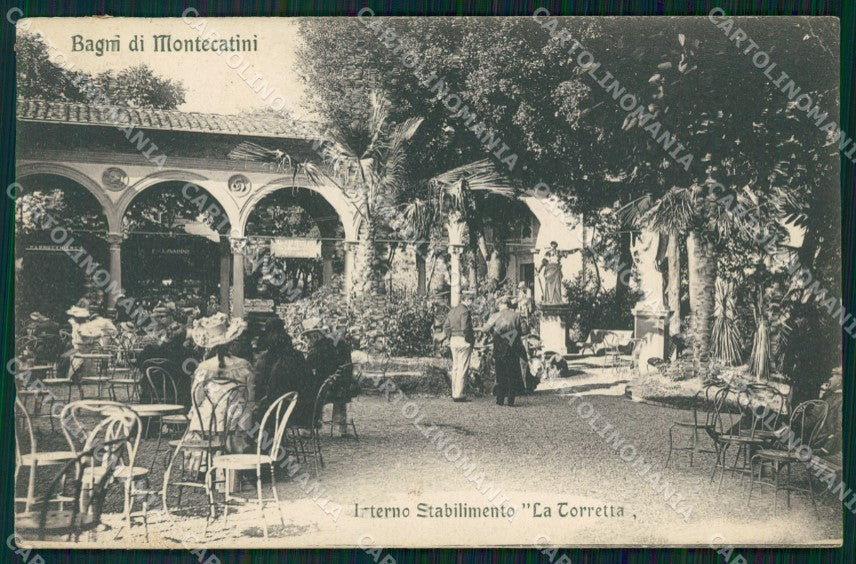 Pistoia Montecatini Stabilimento Torretta cartolina WX2327 – fronte