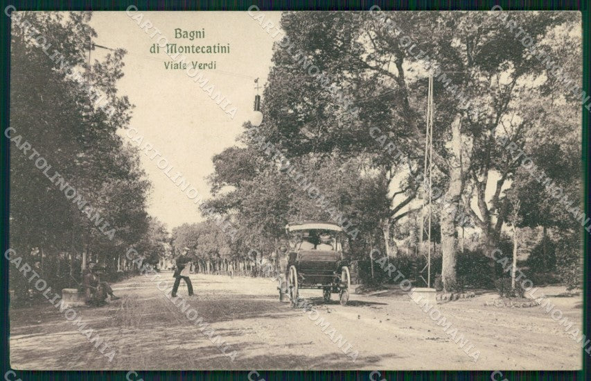 Pistoia Montecatini Viale Verdi Carrozza cartolina WX2330 – fronte