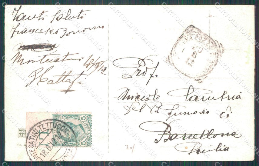 Pistoia Montecatini Viale Verdi Carrozza cartolina WX2330 – retro