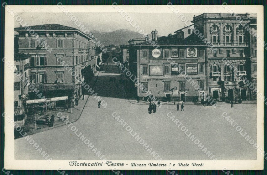 Pistoia Montecatini Piazza Umberto I cartolina WX2331 – fronte