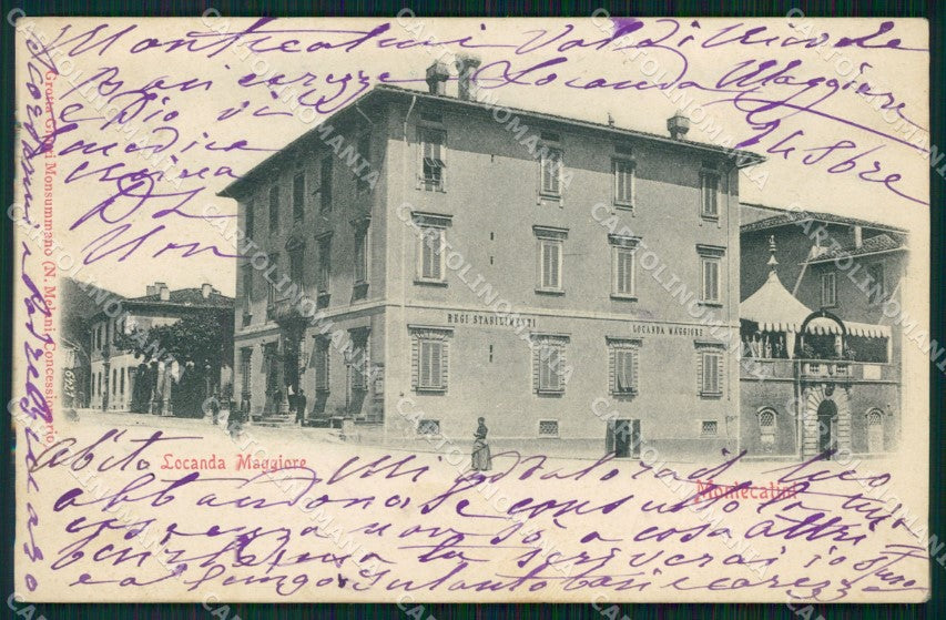 Pistoia Montecatini Locanda Maggiore PIEGA ABRASA cartolina WX2335 – fronte