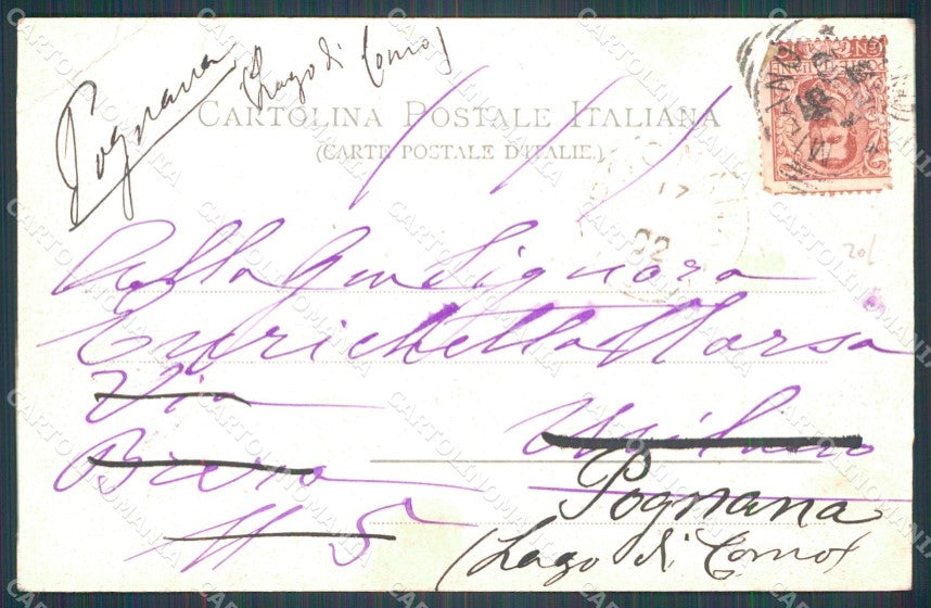 Pistoia Montecatini Locanda Maggiore PIEGA ABRASA cartolina WX2335 – retro