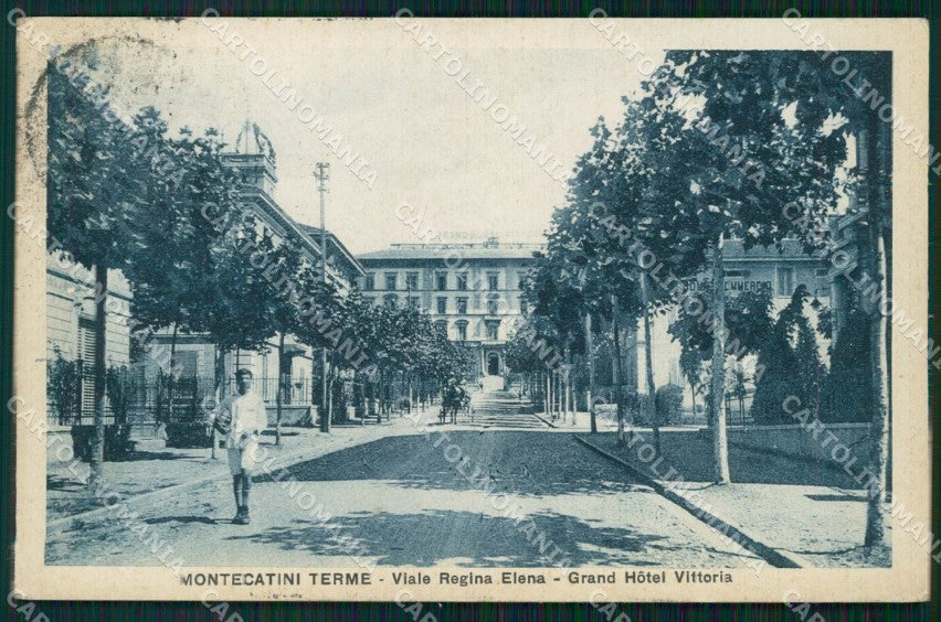 Pistoia Montecatini Viale Regina Elena cartolina WX2337 – fronte