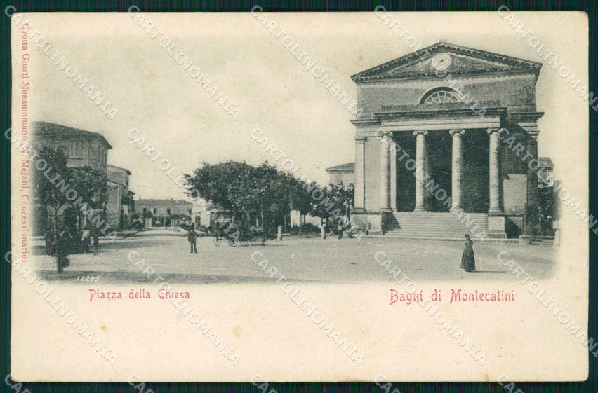 Pistoia Montecatini Piazza della Chiesa STRAPPINO cartolina WX2345 – fronte