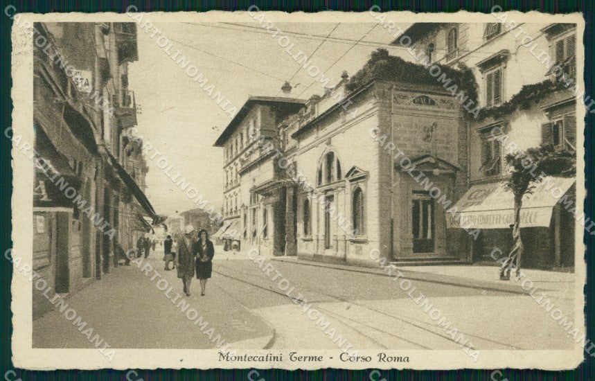 Pistoia Montecatini Corso Roma PIEGHE cartolina WX2346 – fronte