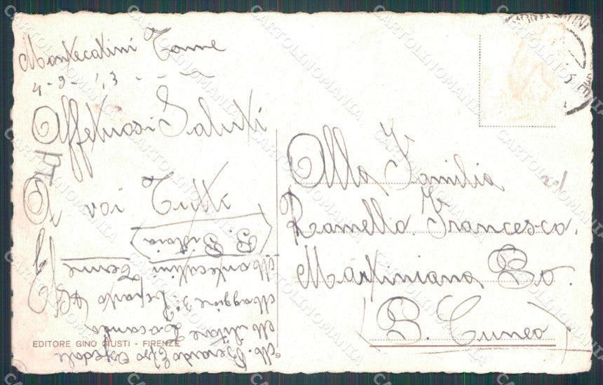 Pistoia Montecatini Corso Roma PIEGHE cartolina WX2346 – retro