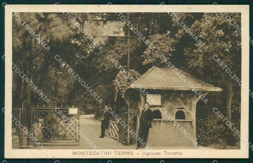 Pistoia Montecatini Stabilimento Torretta cartolina WX2347 – fronte