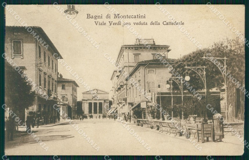 Pistoia Montecatini Viale Verdi SCOLLATA cartolina WX2348 – fronte