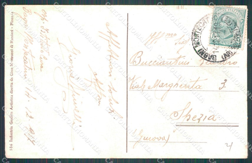 Pistoia Montecatini Viale Verdi SCOLLATA cartolina WX2348 – retro