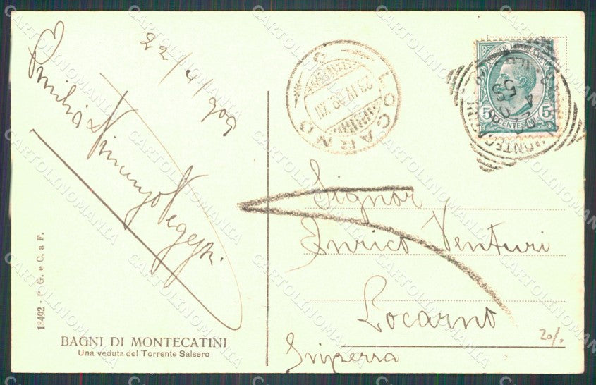 Pistoia Montecatini cartolina WX2350 – retro
