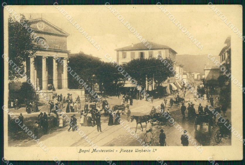 Pistoia Montecatini Piazza Umberto I STRAPPINO cartolina WX2355 – fronte