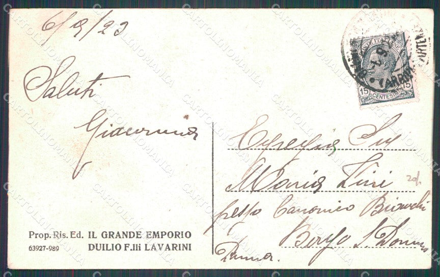 Pistoia Montecatini Funicolare PIEGA cartolina WX2356 – retro