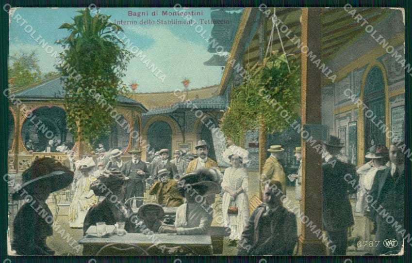 Pistoia Montecatini Stabilimento Tettuccio Alterocca 6787 cartolina WX2357 – fronte