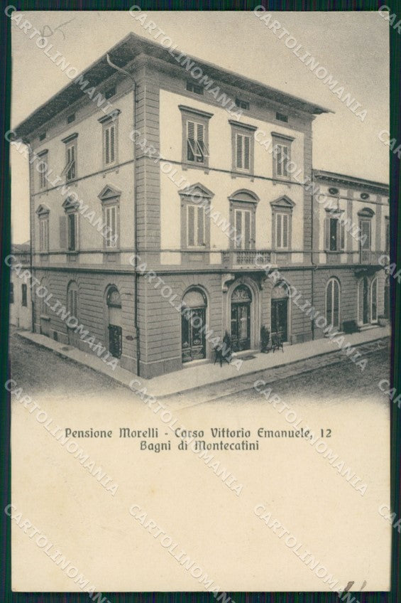 Pistoia Montecatini Pensione Morelli PIEGHE cartolina WX2366 – fronte