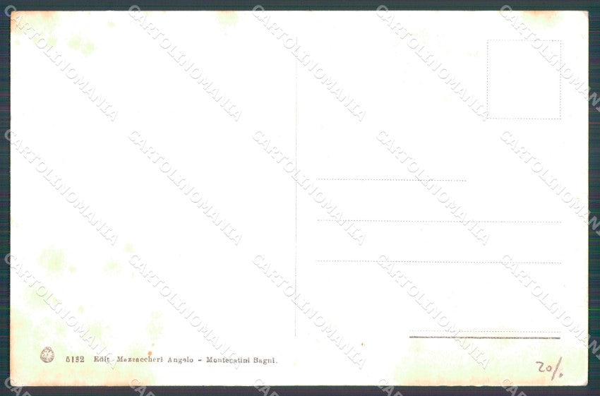 Pistoia Montecatini Municipio cartolina WX2368 – retro