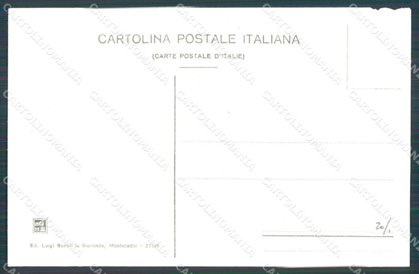 Pistoia Montecatini Valdinievole Sedile Giuseppe Giusti ABRASA cartolina WX2370 – retro