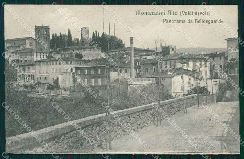 Pistoia Montecatini Alto Valdinievole Bellosguardo cartolina WX2372 – fronte