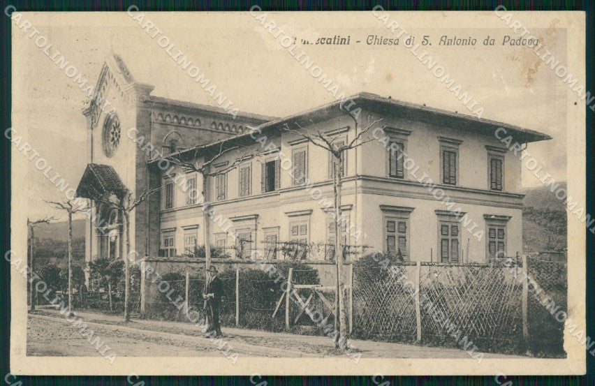 Pistoia Montecatini Chiesa Sant'Antonio ABRASA cartolina WX2378 – fronte