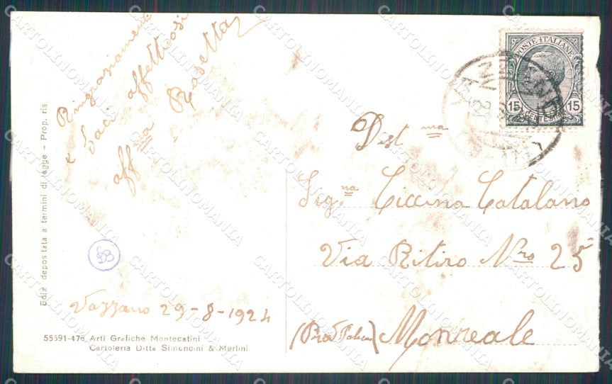 Pistoia Montecatini Corso Roma Carrozza Farmacia cartolina WX2380 – retro