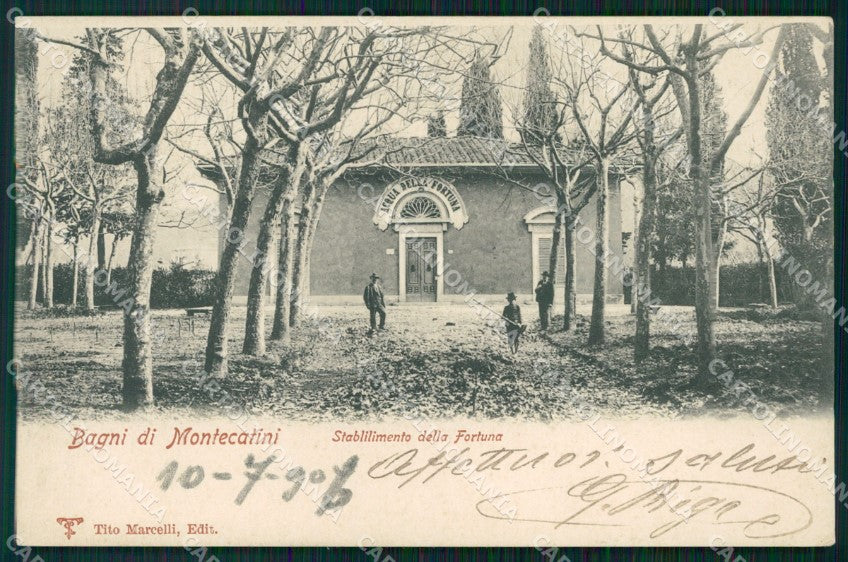 Pistoia Montecatini Stabilimento della Fortuna cartolina WX2381 – fronte