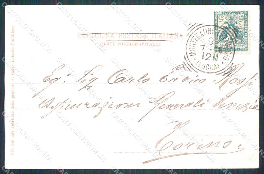 Pistoia Montecatini Stabilimento della Fortuna cartolina WX2381 – retro