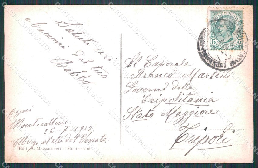 Pistoia Montecatini Tamerici Alterocca 7220 PIEGHINE cartolina WX2389 – retro