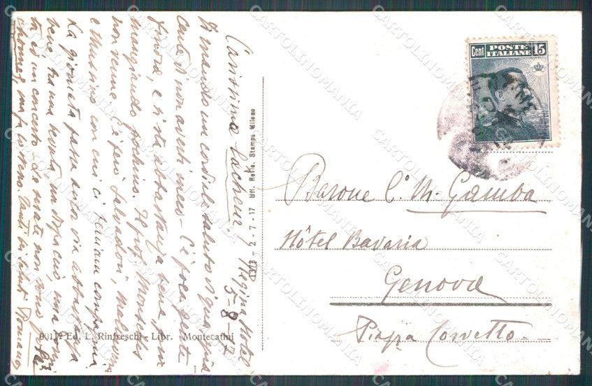 Pistoia Montecatini Viale del Tettuccio cartolina WX2390 – retro